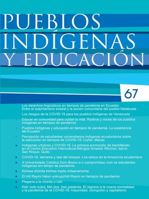 cover image of Pueblos indígenas y educación No. 67